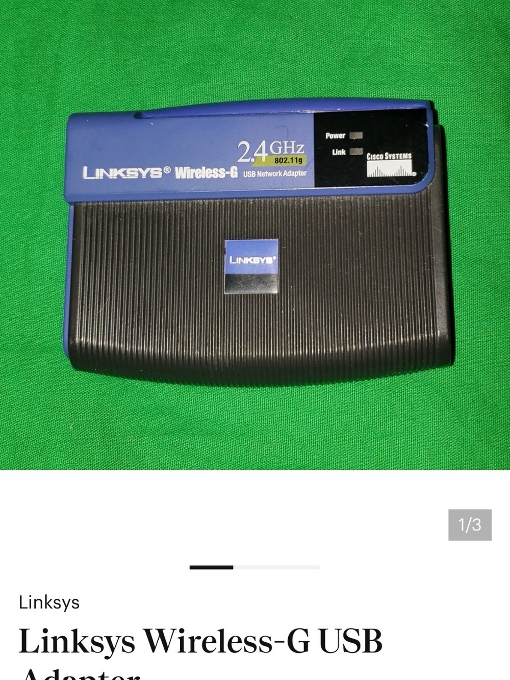 Linksys USB Wireless Adapter in Blue and Black